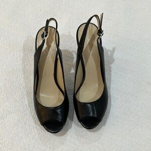 Elegant Black Slingback Heels